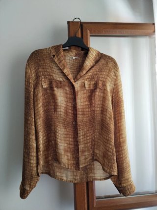 Camisa vintage estampado cocodrilo