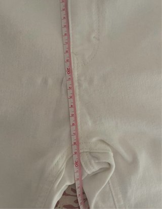 Pantalón Vaquero Blanco Pull&Bear Talla 42