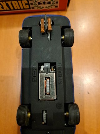 Scalextric Tyco Subaru Impreza con caja