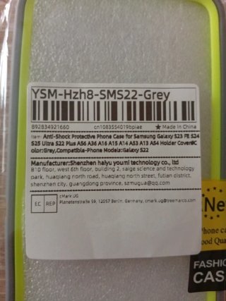 Funda Móvil Gris y Lima para SAMSUNG