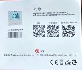 Termostato WiFi Orkli RA315W