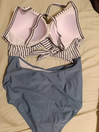 Bikini Rayas y Azul
