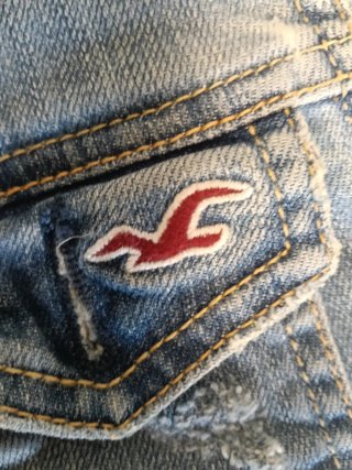 Chaleco vaquero Hollister azul