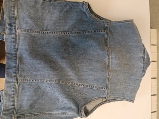 Chaleco vaquero Hollister azul