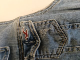 Chaleco vaquero Hollister azul