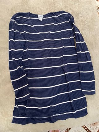 Jersey Old Navy Rayas Azul Marino Talla M