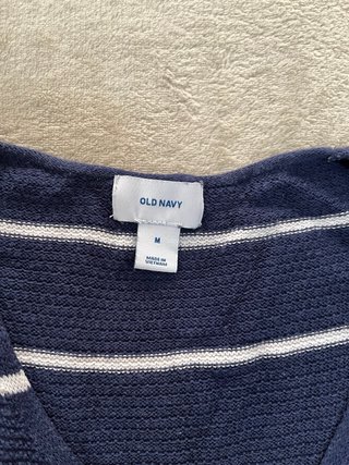 Jersey Old Navy Rayas Azul Marino Talla M