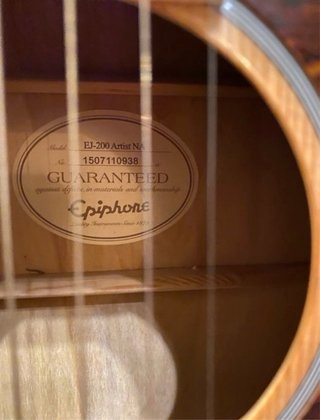 Guitarra Acústica Epiphone EJ-200 Artist