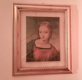 Quadro Madonna su legno