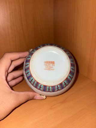 Jarrón porcelana paisaje oriental chino