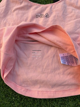 Top deportivo Fila salmón mujer Talla S