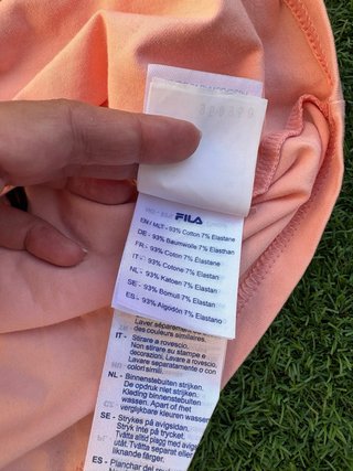 Top deportivo Fila salmón mujer Talla S