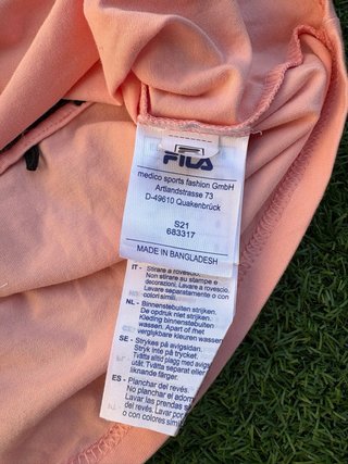 Top deportivo Fila salmón mujer Talla S