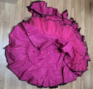 Falda Sevillana Fucsia con Volantes