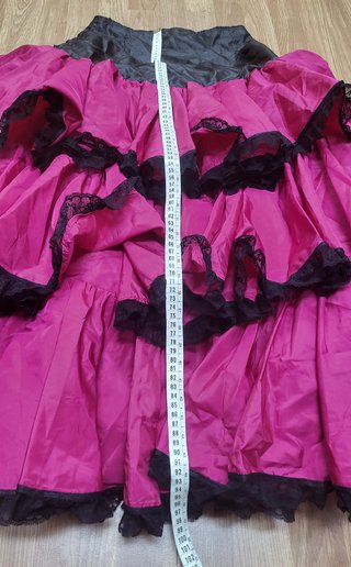 Falda Sevillana Fucsia con Volantes
