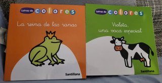 Lote 4 libros infantiles, letra grande.