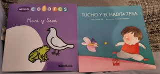 Lote 4 libros infantiles, letra grande.