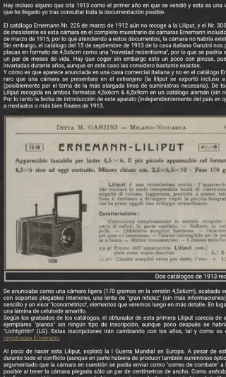 Cámara Ernemann 1913 Negra