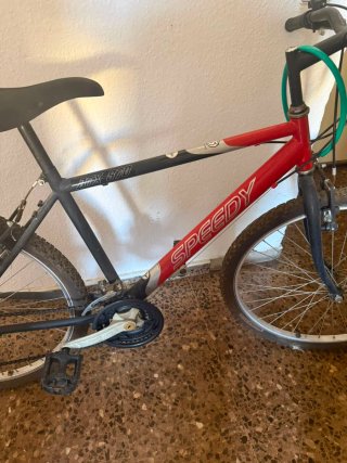 Bicicleta Speedy Roja y Negra