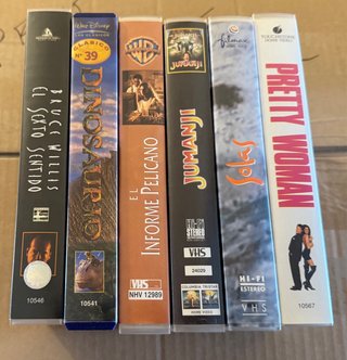 Lote 5 Películas VHS: Jumanji, El Informe Pelícano