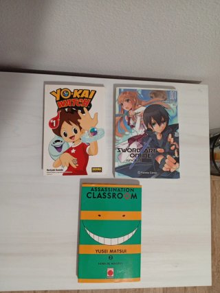 Mangas Yo-kai watch, Assassination classroom y SAO