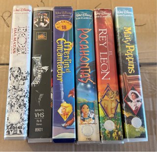 Lote 6 VHS Disney Clásicos