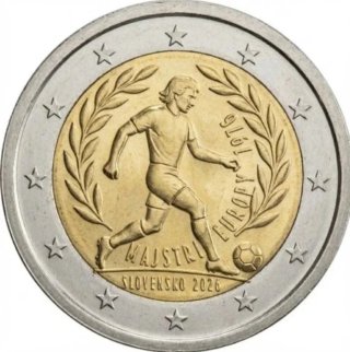MONEDA CONMEMORATIVA 2€ ESLOVAQUIA 2026.  FÚTBOL