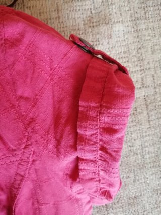 Vestido corto mujer rosa/rojo