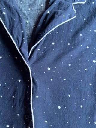 Pijama Estrellas Azul Talla L Oysho