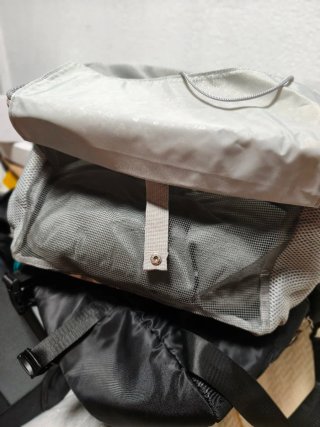 Mochila Transportín Mascota para Bicicleta,  Gris