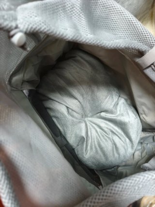 Mochila Transportín Mascota para Bicicleta,  Gris