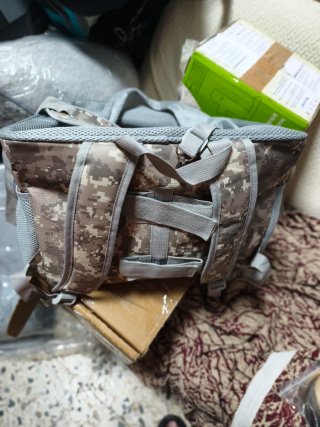 Mochila Transportín Mascota para Bicicleta,  Gris