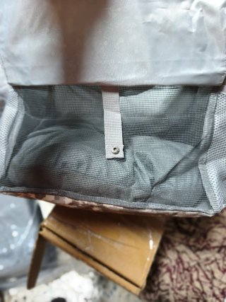 Mochila Transportín Mascota para Bicicleta,  Gris