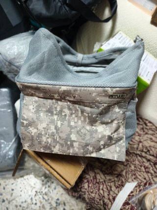 Mochila Transportín Mascota para Bicicleta,  Gris
