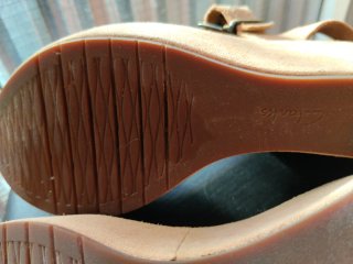 Sandalias Cuña Clarks Talla 37 Beige