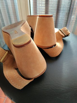 Sandalias Cuña Clarks Talla 37 Beige