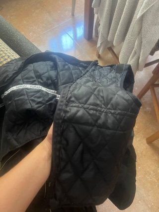 Chaqueta de moto de cuero negra