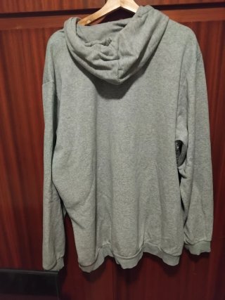 Sudadera Adidas Gris con Logo Grande