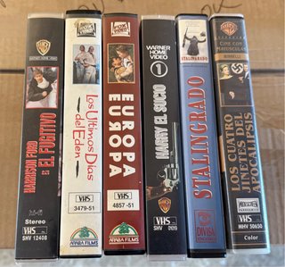 Lote 6 Películas VHS