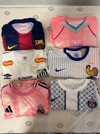 Lote 6 Camisetas de Fútbol Variadas