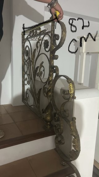Barandilla hierro forjado artesanal