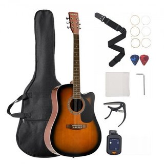 104.,4 mm (41 inch) Cutway Acoustic Guitar Beginner Bundle