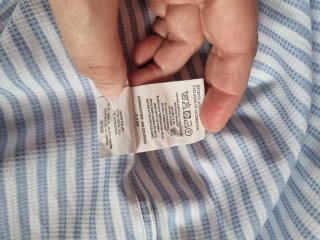 Camisa de chico a rayas azules