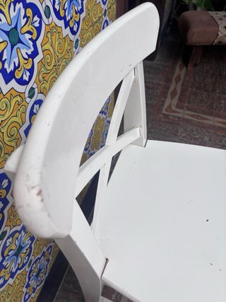 Taburetes de bar Ikea blancos (2 unidades)
