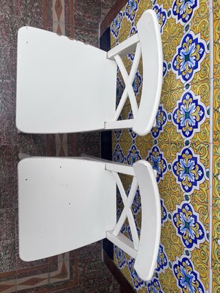Taburetes de bar Ikea blancos (2 unidades)