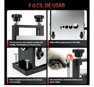 Máquina Pelacables Cobre ESOHOT 3-17mm