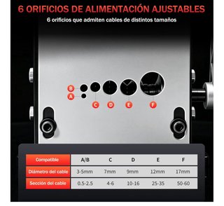 Máquina Pelacables Cobre ESOHOT 3-17mm