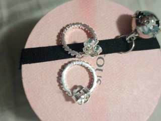 Pendientes Tous Aro Circonitas Plata