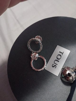 Pendientes Tous Aro Circonitas Plata