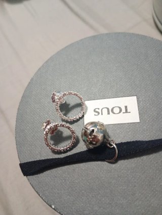 Pendientes Tous Aro Circonitas Plata